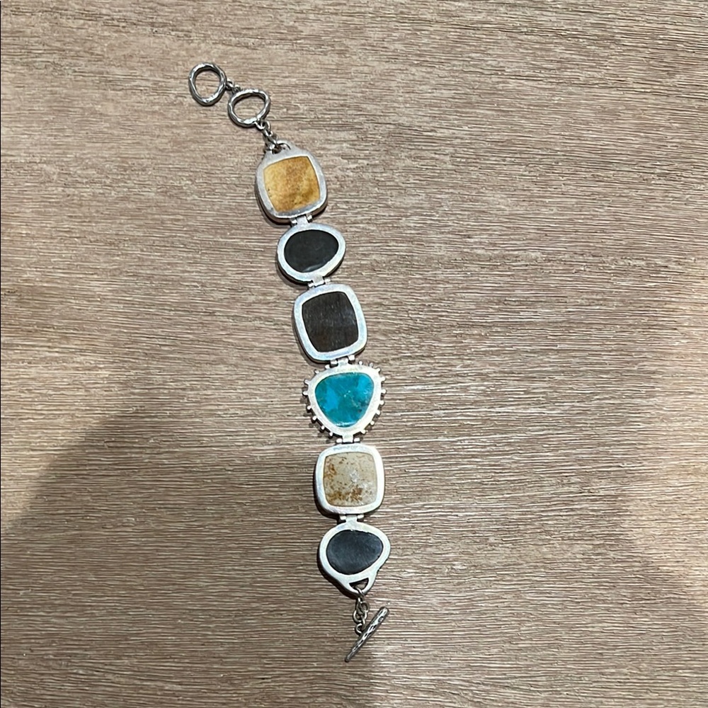 Silpada Blue and Gray Stone Bracelet - Picture 3 of 6